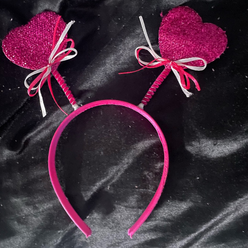 SHEIN Pink Heart Headband